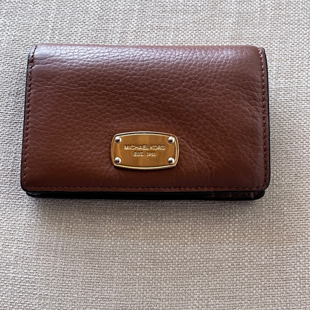 Michael Kors Chocolate Brown Leather Wallet